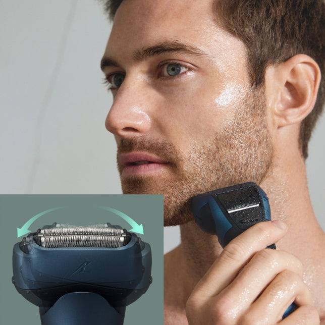 Panasonic Retro Rechargeable 3-Blade Wet and Dry Electric Shaver | ES-LT4B